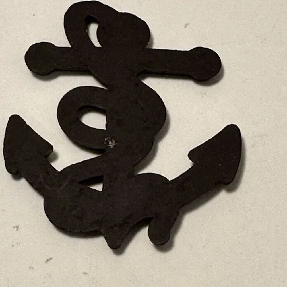 Nautical Fouled‎ Anchor Charm Black Magnet 2.25 Inch